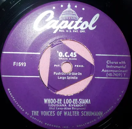The Voices Of Walter Schumann - Whoo-Ee Loo-Ee-Siana (Louisiana Riverboat)