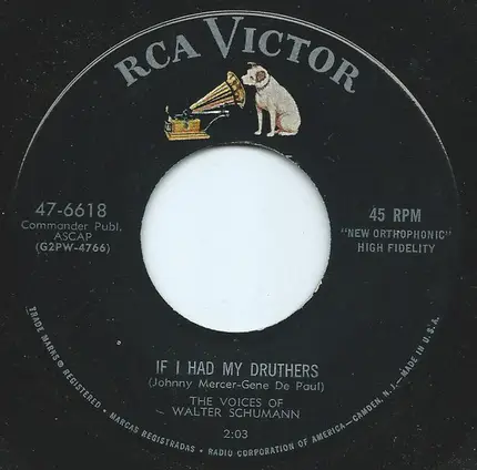 The Voices Of Walter Schumann - And Then I Met Yvette / If I Had My Druthers