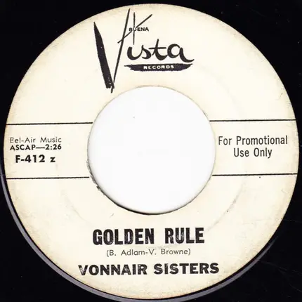 The Vonnair Sisters - Watch Out For Don / Golden Rule