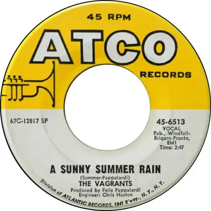 The Vagrants - A Sunny Summer Rain / Beside The Sea