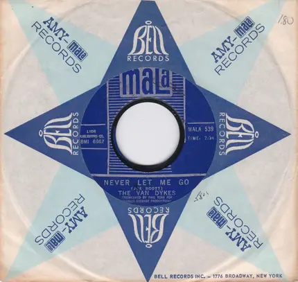 The Van Dykes - Never Let Me Go / I've Got To Find A Love