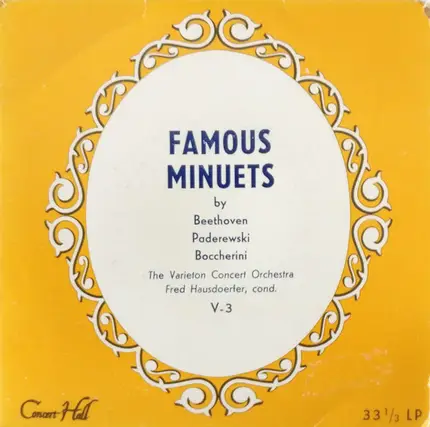 The Varieton Concert Orchestra , Fred Hausdörfer - Famous Minuets
