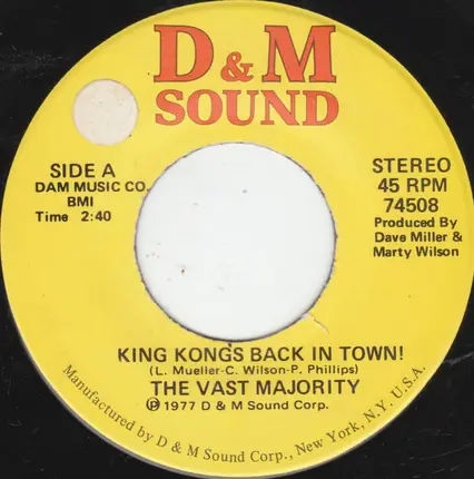 The Vast Majority - King Kongs Back In Town!