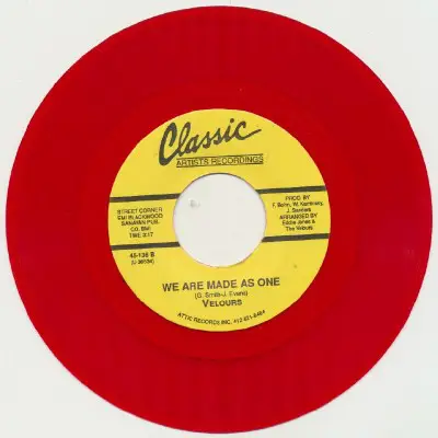 The Velours - I Apologize/We Are Made As One