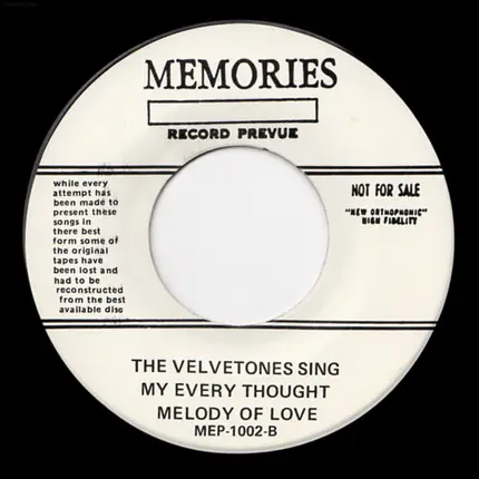 The Velvetones - The Glory of Love