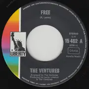 7inch Vinyl Single - The Ventures - Free / Spirit