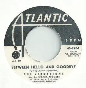 Vibrations - Between Hello and Goodbye / Lonesome Little Lonely Girl
