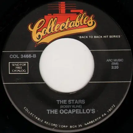 The Vibrations / Ocapello's - Oh, Cindy / The Stars