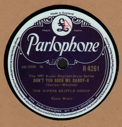 The Vipers Skiffle Group - Don't You Rock Me Daddy-O / 10,000 Years Ago