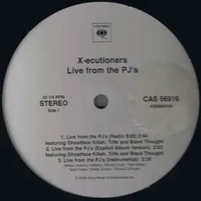 The X-Ecutioners - Live From The PJ's / Back To Back
