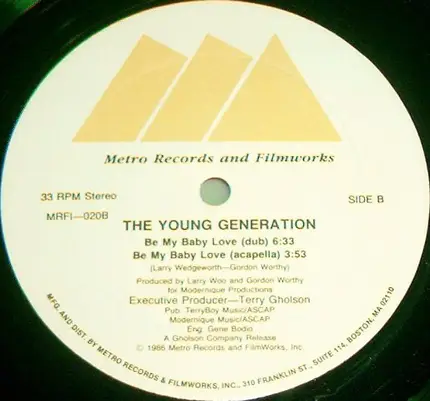 The Young Generation - Be My Baby Love