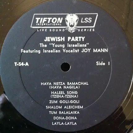 The Young Israelians Featuring Israelian Vocalist Joy Mann - Recorded Live At A Jewish Party