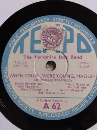 The Yorkshire Jazz Band - Doctor Jazz / When You & I Were Young, Maggie