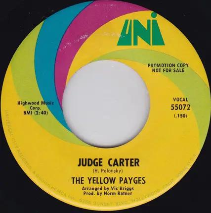 The Yellow Payges - Childhood Friends / Judge Carter