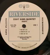 LP - The Zoot Sims Quintet - Zoot!