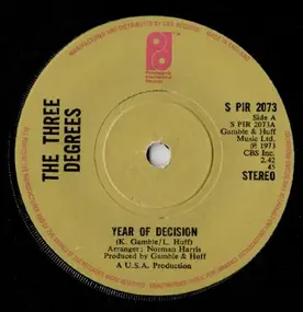 The Three Degrees - Year Of Decision