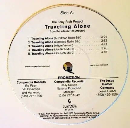 The Tony Rich Project - Traveling Alone