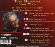 CD - Thea Musgrave - The New York Virtuoso Singers , Harold Rosenbaum , Michael York - Choral Works