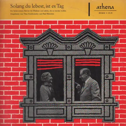 Thea Grodtczinsky / Paul Henckels / a.o. - Solang du lebest, ist es Tag