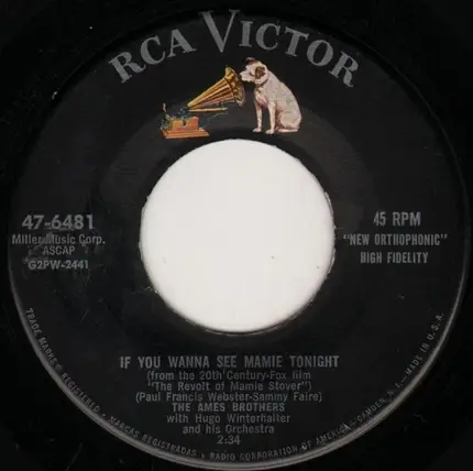 The Ames Brothers - It Only Hurts For A Little While / If You Wanna See Mamie Tonight