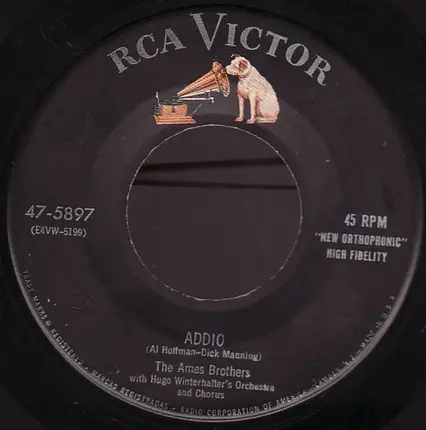 The Ames Brothers With Hugo Winterhalter Orchestra - The Naughty Lady Of Shady Lane