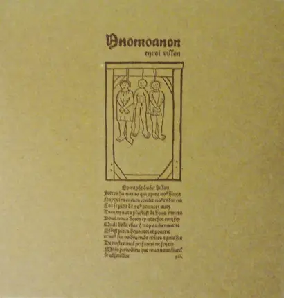 The Anomoanon - Envoi Villon