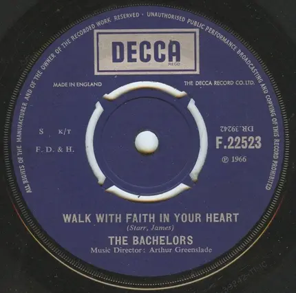 The Bachelors - Walk With Faith In Your Heart