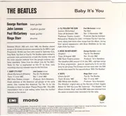 CD - The Beatles - Baby It's You