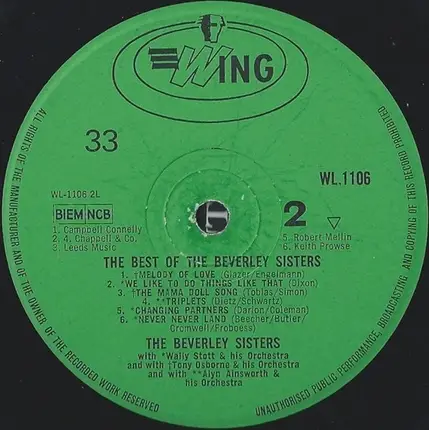 The Beverley Sisters - The Best Of The Beverley Sisters