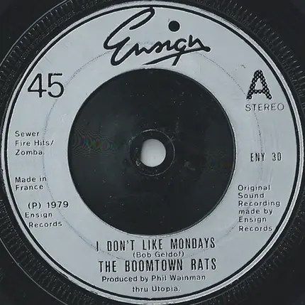 The Boomtown Rats - I Don't Like Mondays
