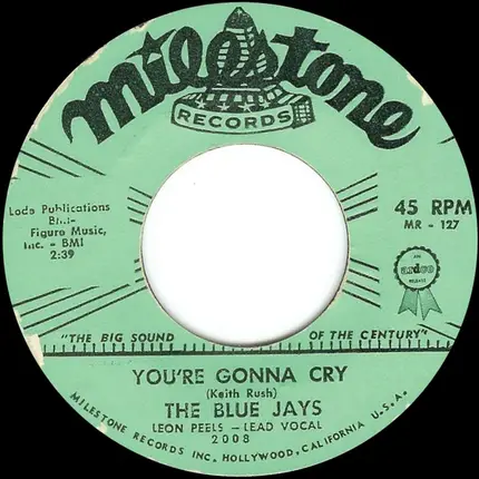 The Blue Jays - Lover's Island / You're Gonna Cry
