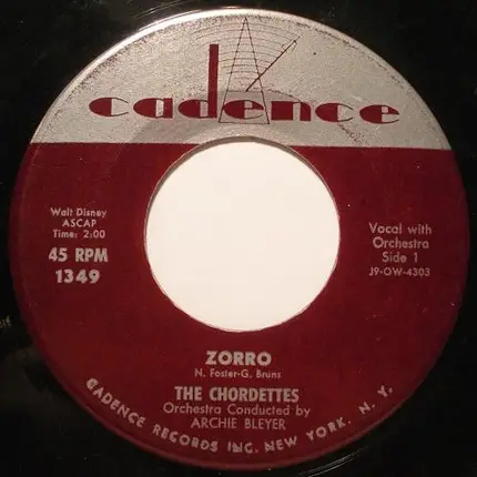 The Chordettes - Zorro