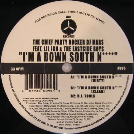 The Chief Party Rocker Feat. Lil' Jon & The East Side Boyz - I'm A Down South Ni****
