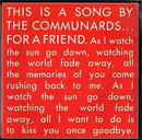 7'' - The Communards - For A Friend