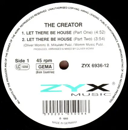 The Creator - Let There Be House