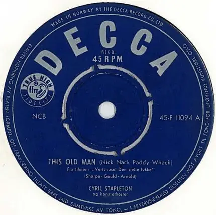 The Cyril Stapleton Orchestra - This Old Man