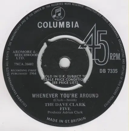 The Dave Clark Five - Thinking Of You Baby