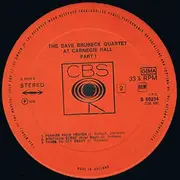 Double LP - The Dave Brubeck Quartet - The Dave Brubeck Quartet at Carnegie Hall