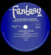 LP - The Dave Brubeck Quartet - Jazz At College Of The Pacific
