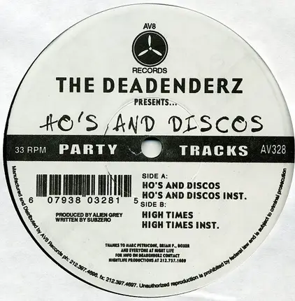 The Deadenderz - Ho's & Discos
