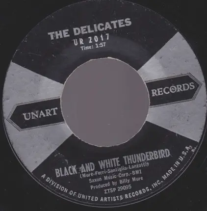 The Delicates - Black And White Thunderbird / Ronnie Is My Lover
