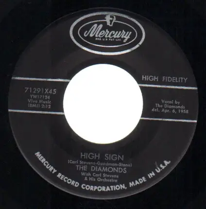 The Diamonds - High Sign / Chick-Lets (Don't Let Me Down)