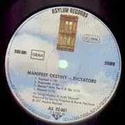 LP - The Dictators - Manifest Destiny