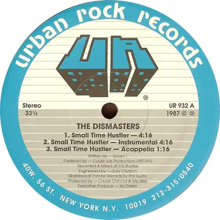 The Dismasters - Small Time Hustler / You Must Be Crazy (Brutus)