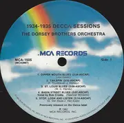 LP - The Dorsey Brothers Orchestra - 1934 - 1935 Decca Sessions