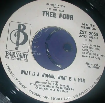 Thee Four - What Is A Woman, What Is A Man