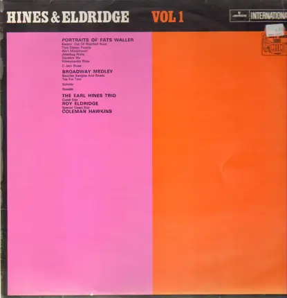 The Earl Hines Trio - Hines & Eldridge Vol. 1