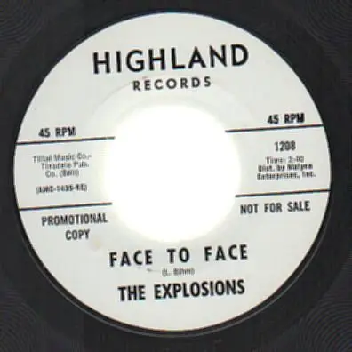 The Explosions - Face To Face / Animated Heart