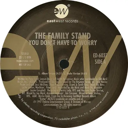 The Family Stand - You Don't Have To Worry