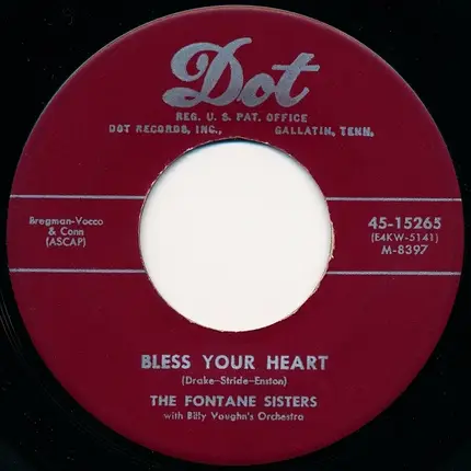 The Fontane Sisters With Billy Vaughn And His Orchestra - Hearts Of Stone